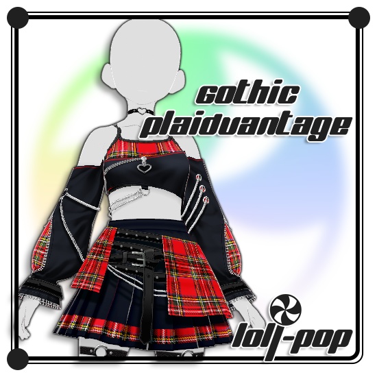 【VRoid】 Gothic Plaidvantage