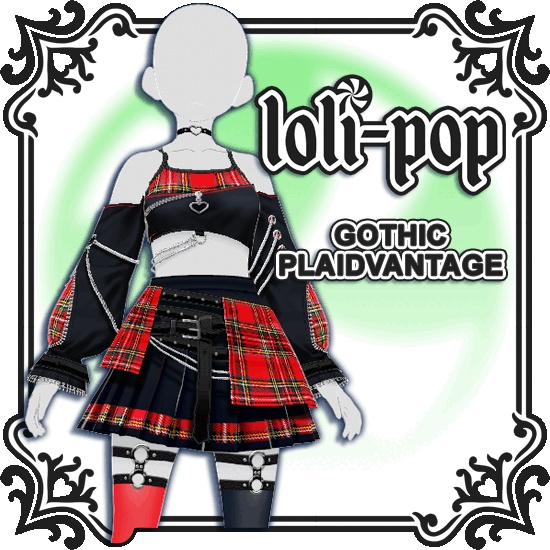 【VRoid】 Gothic Plaidvantage