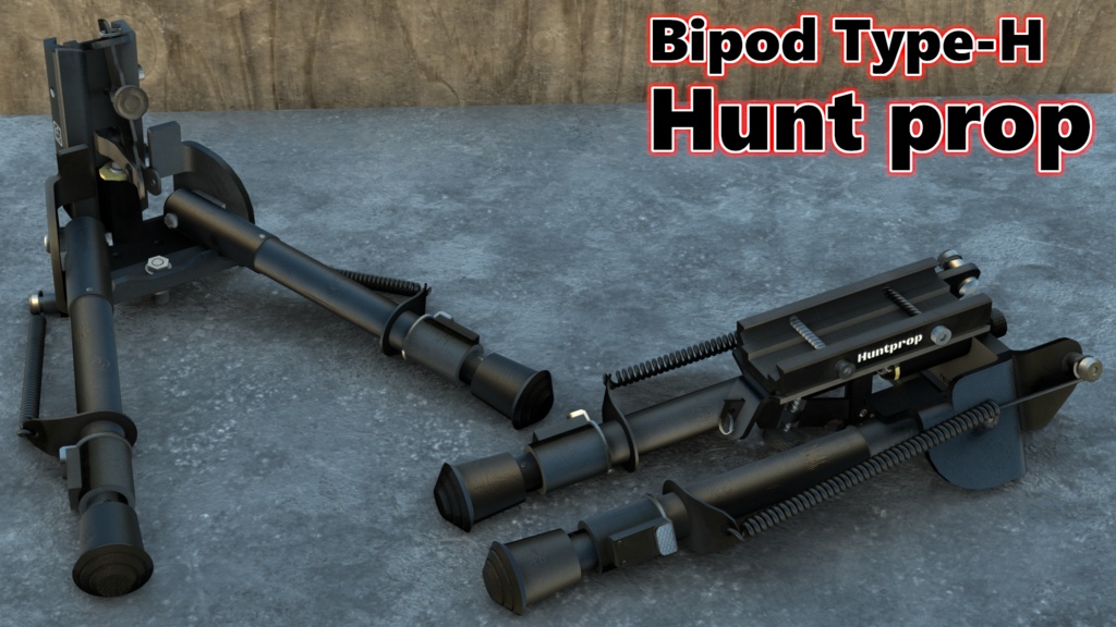 Bipod Type-H Hunt prop