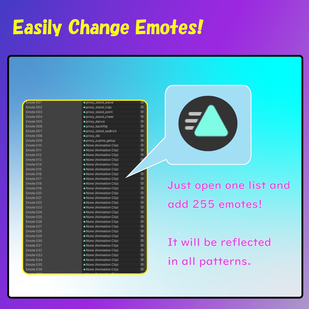 【えも~ず】手の動かせる、エモートギミック