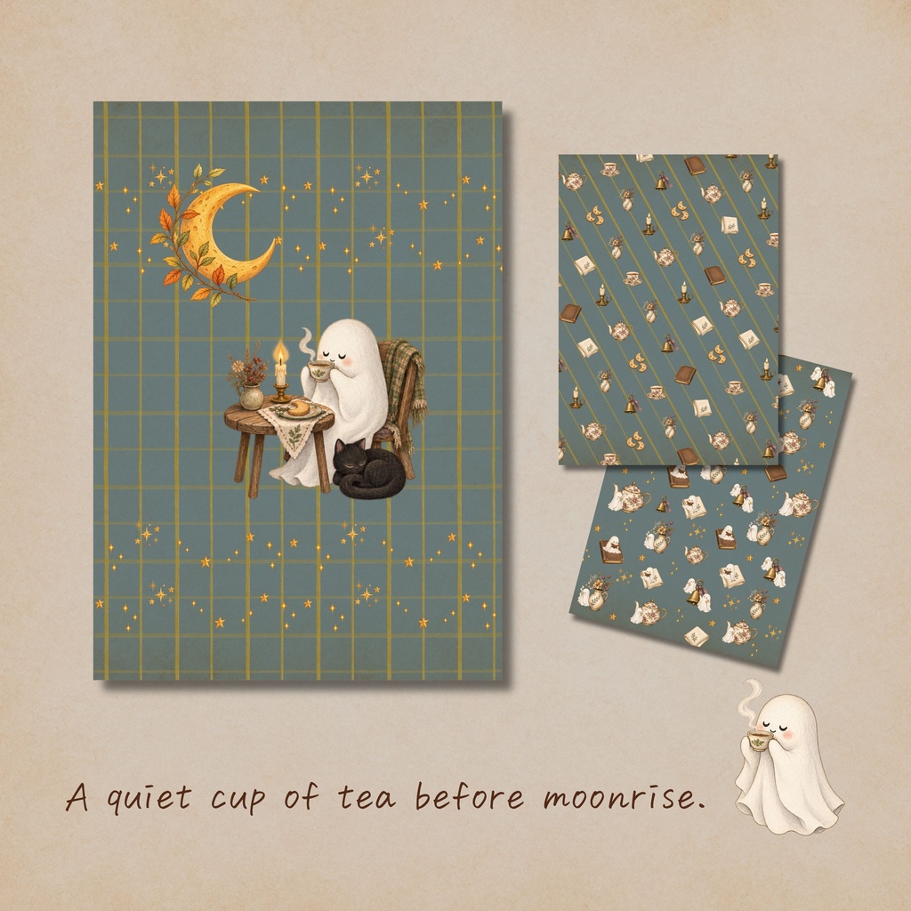 Cozy Halloween Days | A4 デザインペーパー12枚セット