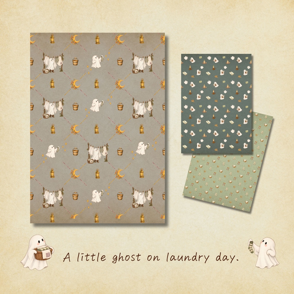 Cozy Halloween Days | A4 デザインペーパー12枚セット