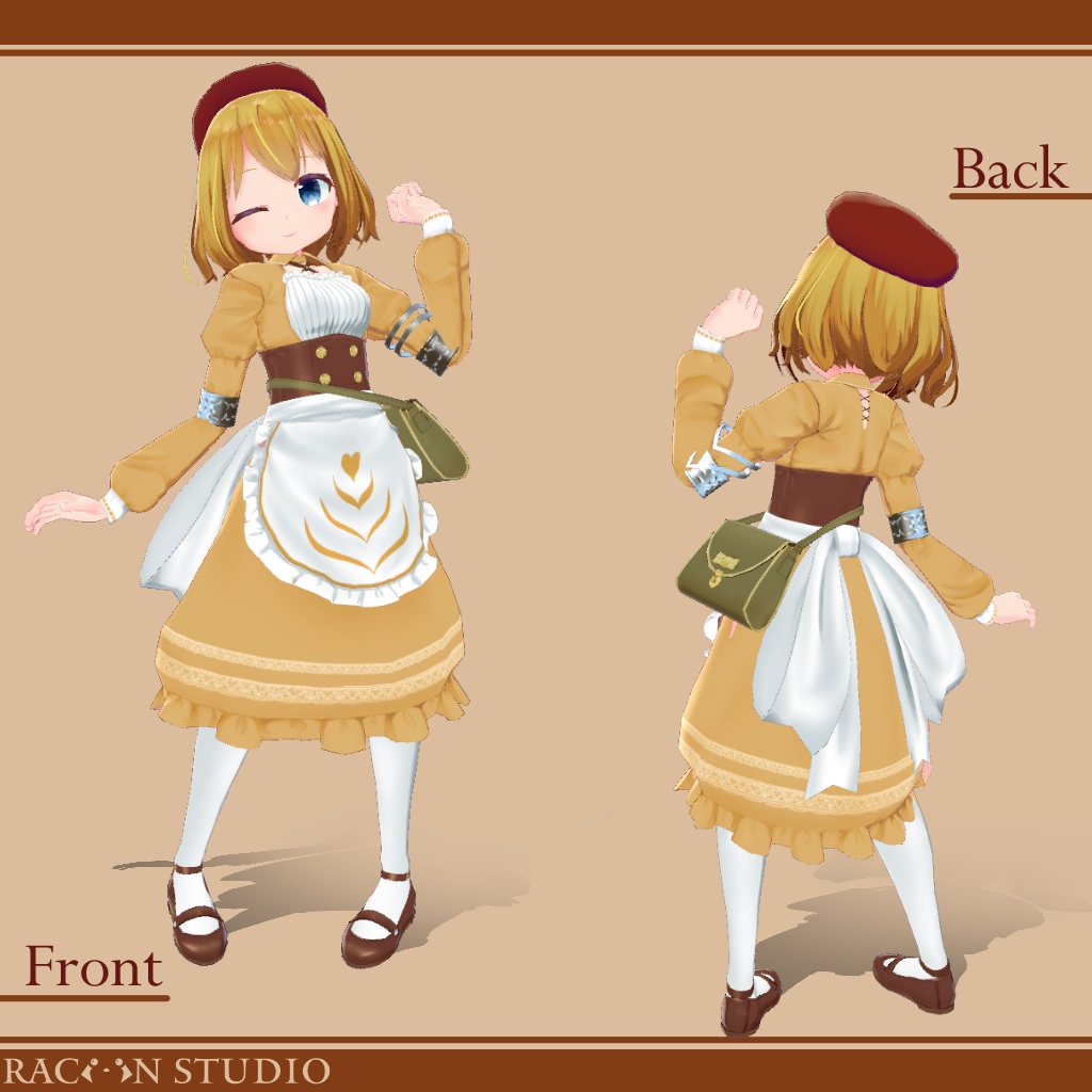 オリジナル3Dモデル「Latte -ラテ-」