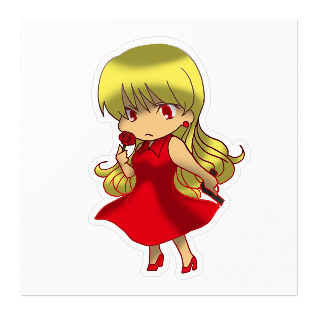 ステッカー-スタダ子-