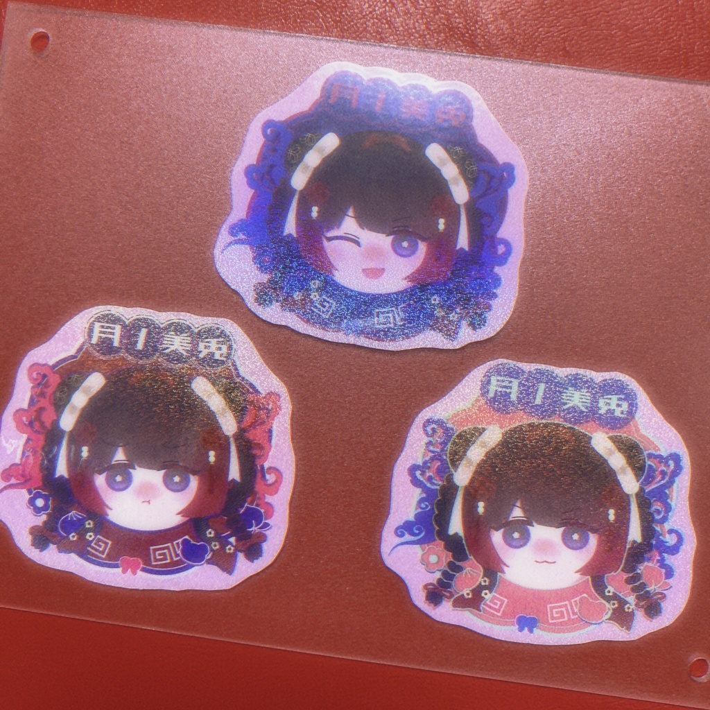 【非公式】チャイナ衣装の月ノ美兎ステッカー【9/21ただ配12】