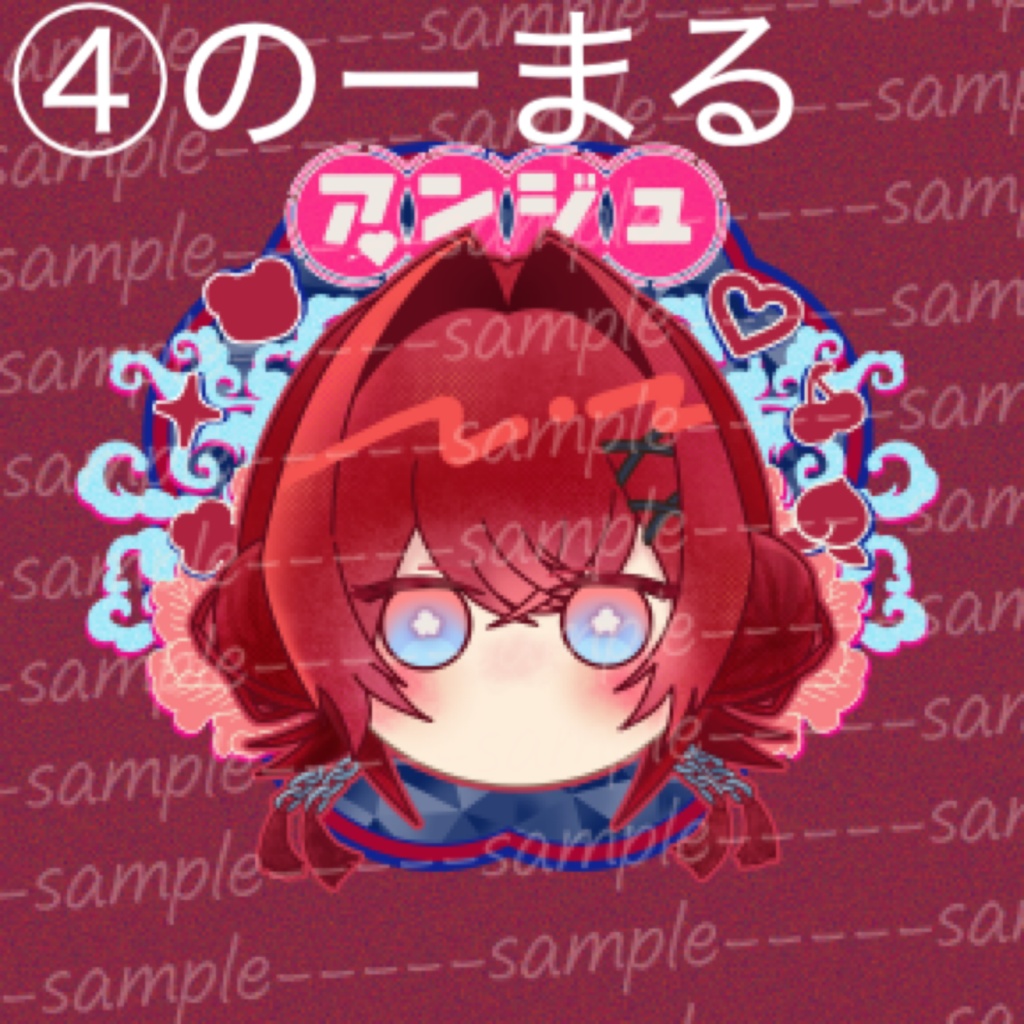 【非公式】チャイナ衣装のアンジュ ステッカー【4/19にじそ11】