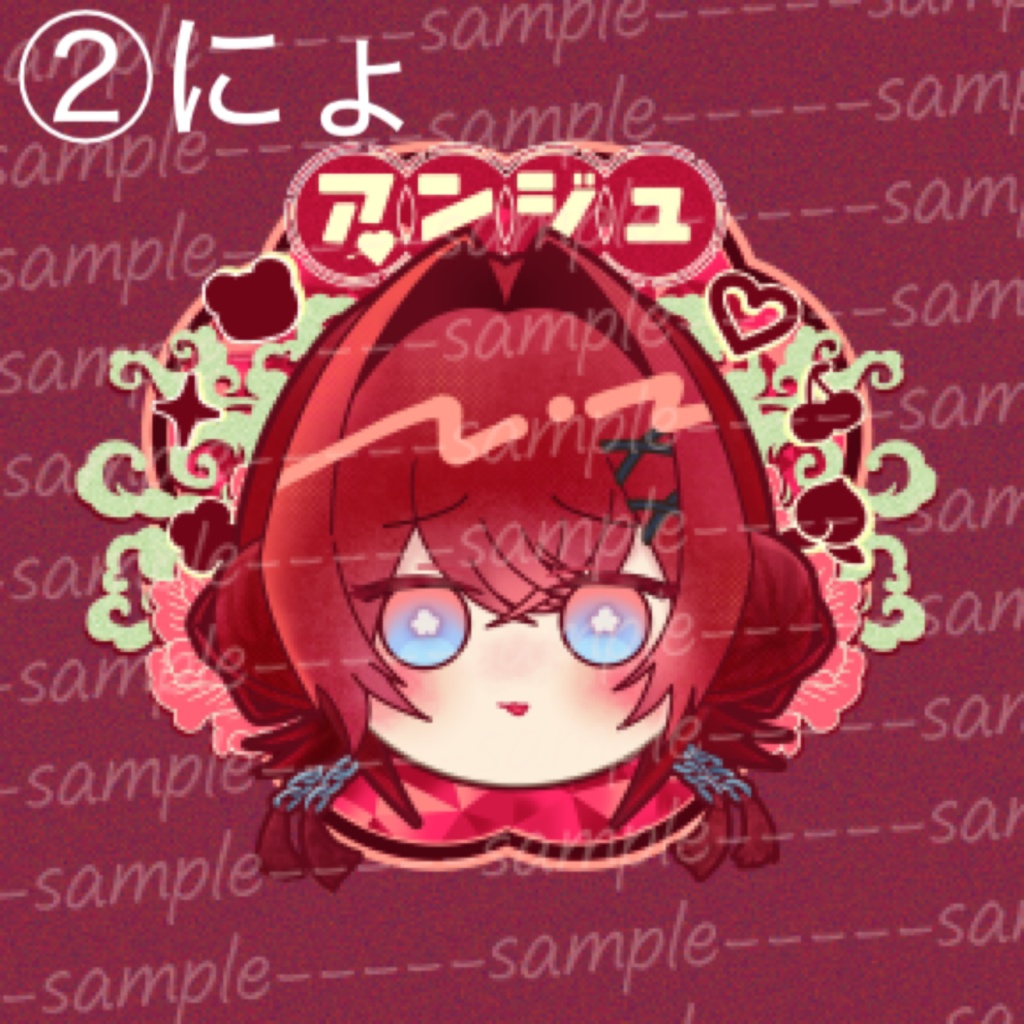 【非公式】チャイナ衣装のアンジュ ステッカー【4/19にじそ11】