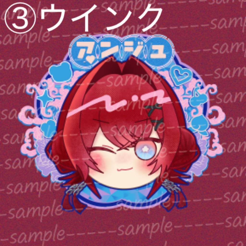 【非公式】チャイナ衣装のアンジュ ステッカー【4/19にじそ11】