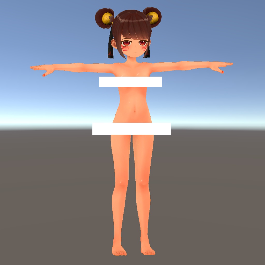 チュレコ素体+インナー【CHURECO_BaseBody+inner】VRC想定アバター