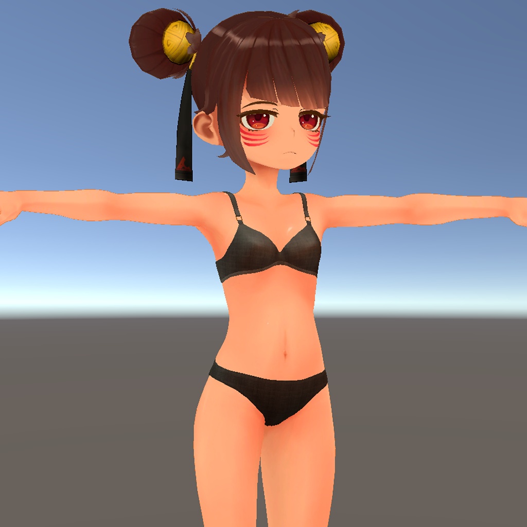 チュレコ素体+インナー【CHURECO_BaseBody+inner】VRC想定アバター