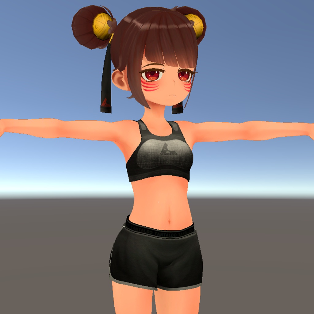 チュレコ素体+インナー【CHURECO_BaseBody+inner】VRC想定アバター