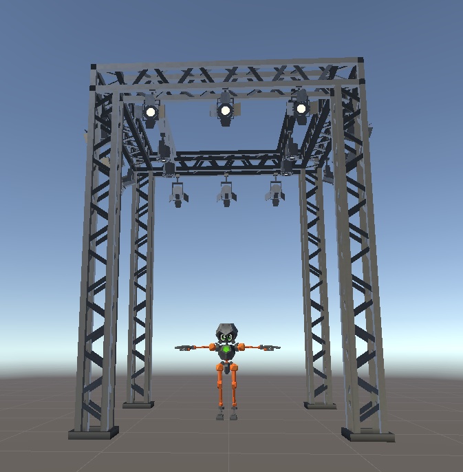 イベントのブースっぽい骨組み