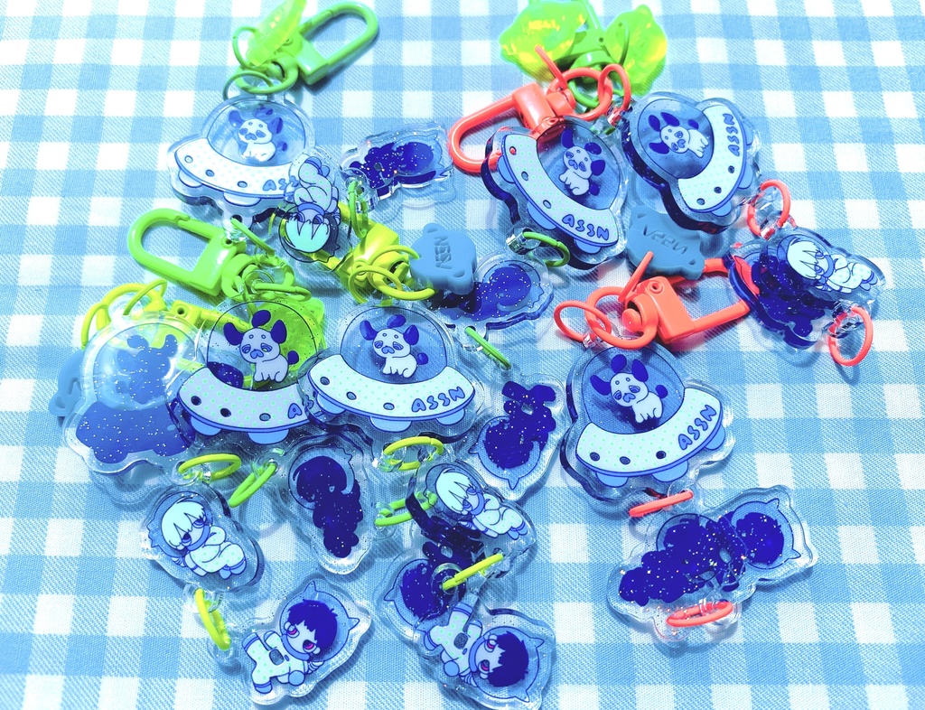 UFO Acrylic key ring