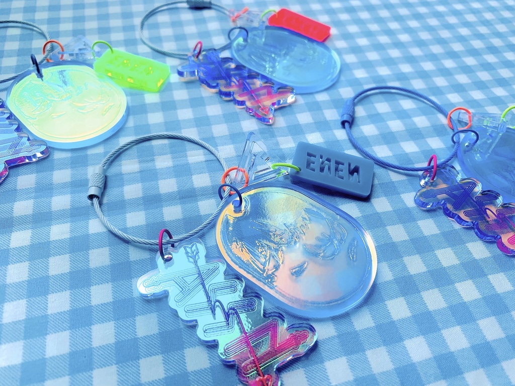 AURORA Acrylic key ring