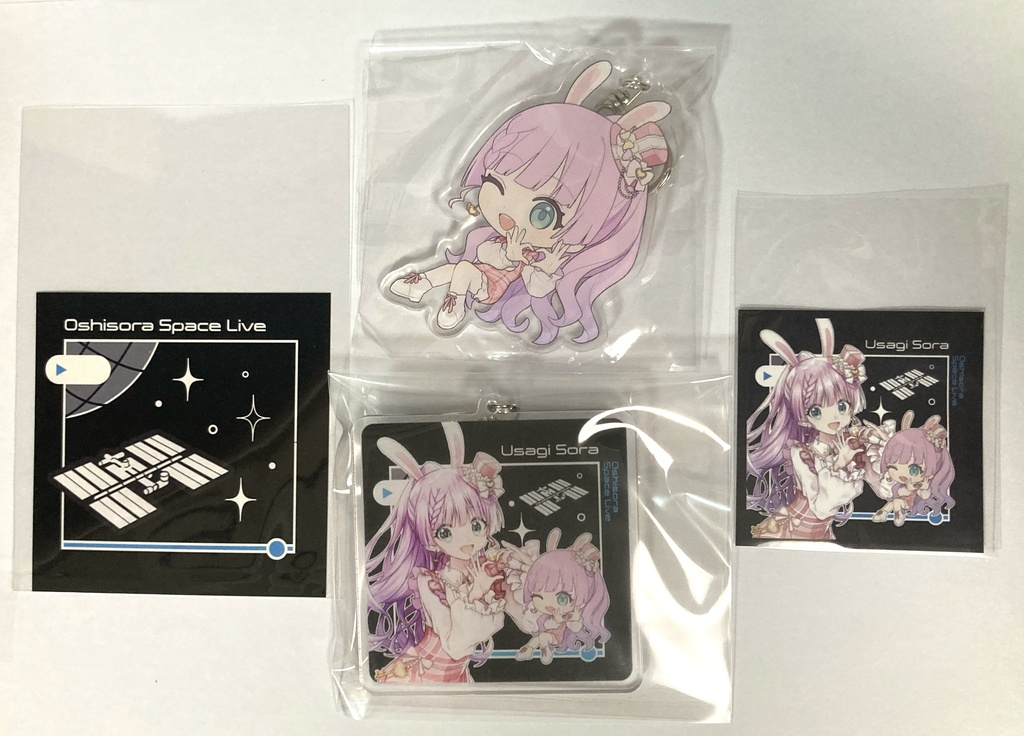 宇佐木そら アクキーWセット【推し宙スペースライブ】