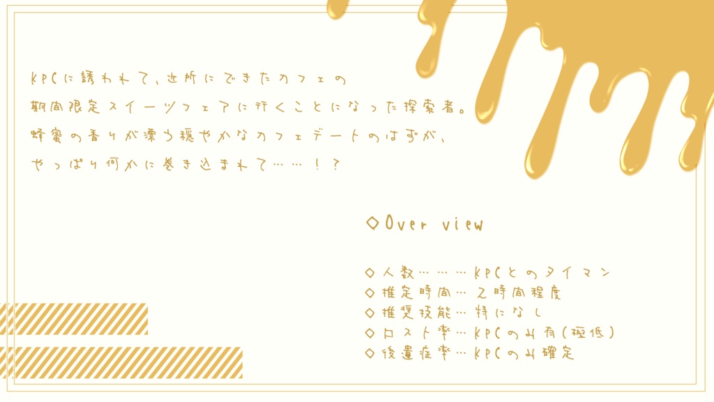 【CoC】はに~みるくに酔いしれて