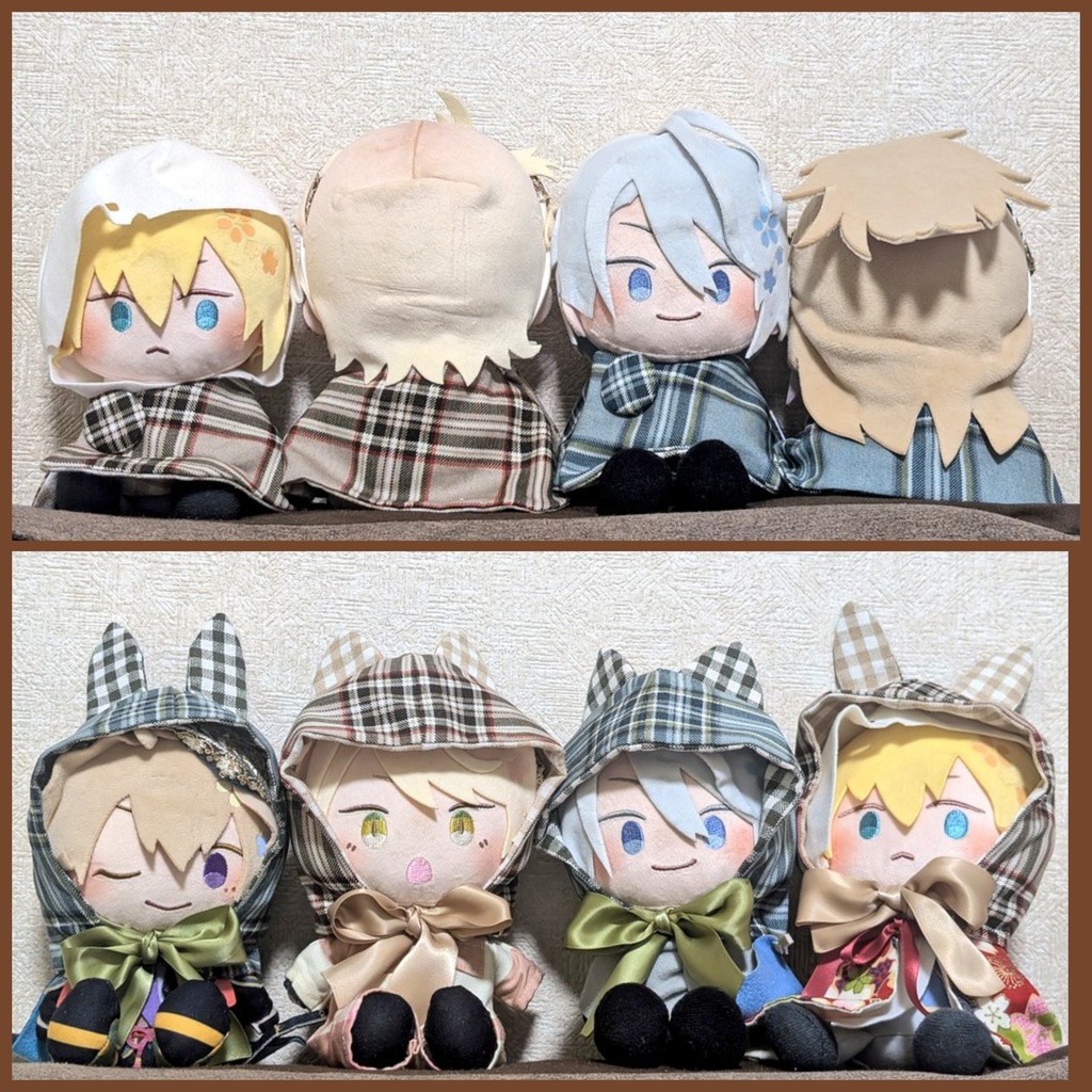 追加しました!🐇🐈⬛耳つき帽子&マント【チェックのセパレートマント】