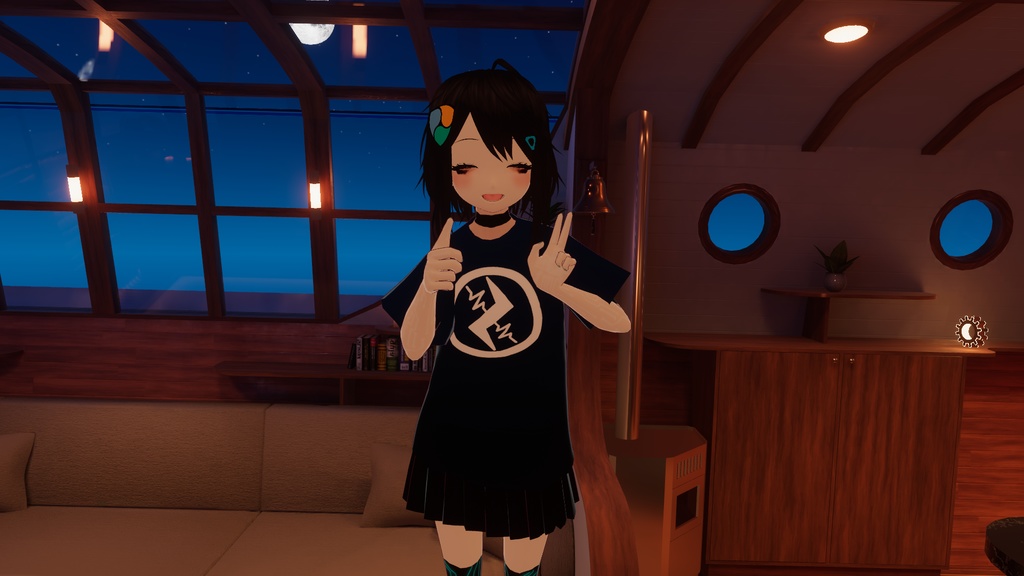 「バ美肉紅白2023」ボイチェン軍/両声類軍 家紋Tシャツ