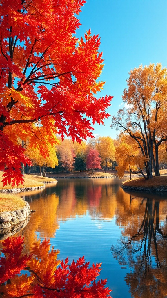 秋のスマホ壁紙｜紅葉の風景コレクション