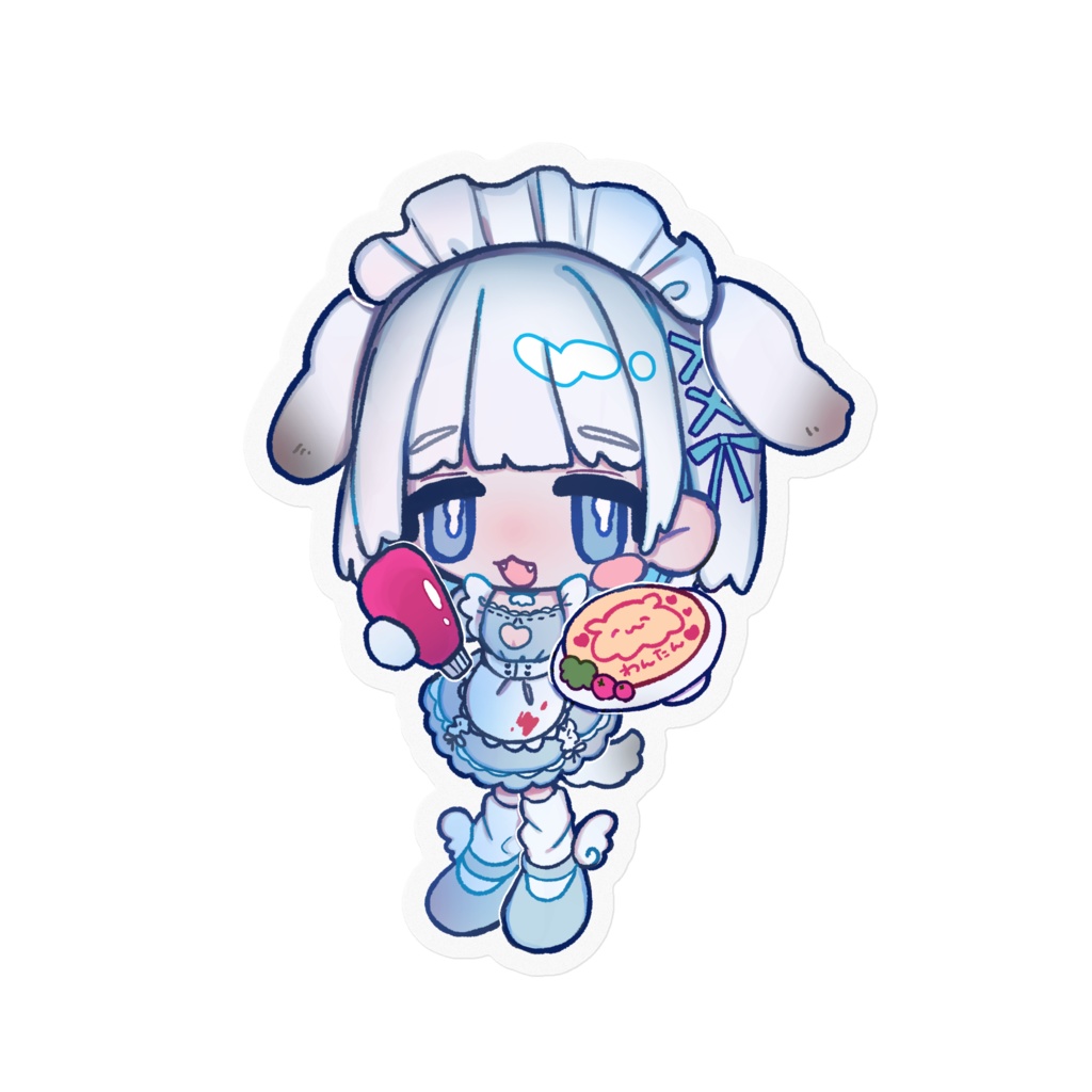 デビュー記念♡わん担に捧げるオムライスステッカー(クリアタイプ)