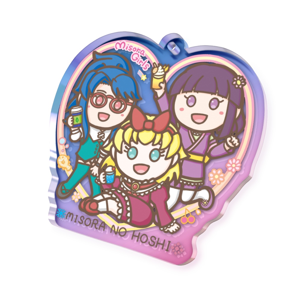 オーロラアクリルキーホルダー M-1