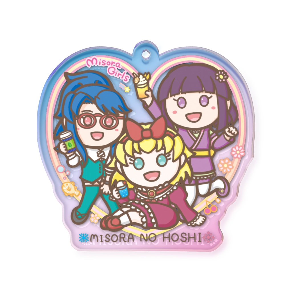 オーロラアクリルキーホルダー M-1