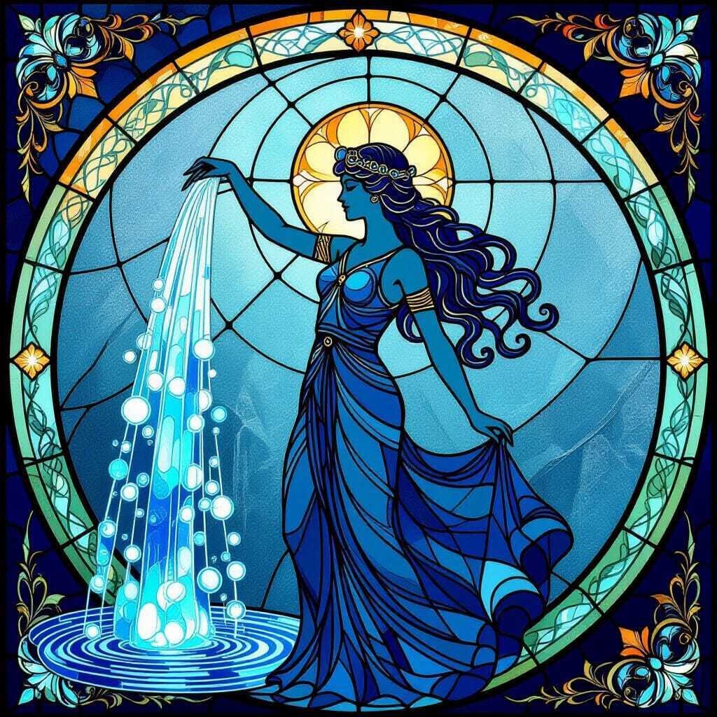 星座シリーズ「水瓶座02 – Aquarius」 