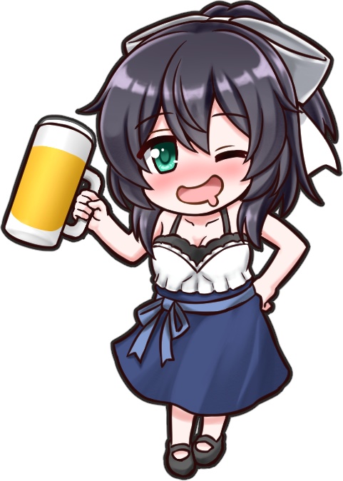 識白シルクアクリルキーホルダー
