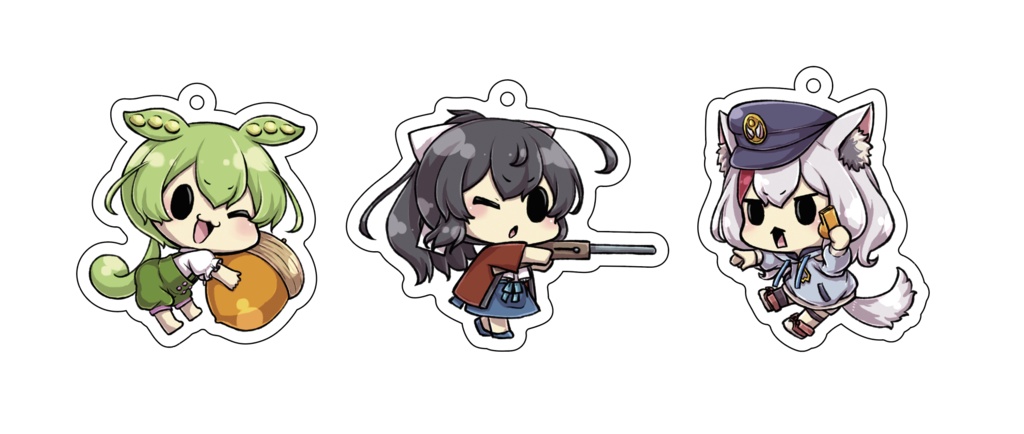 シルシランド×縁日射的コラボ　アクキーセット