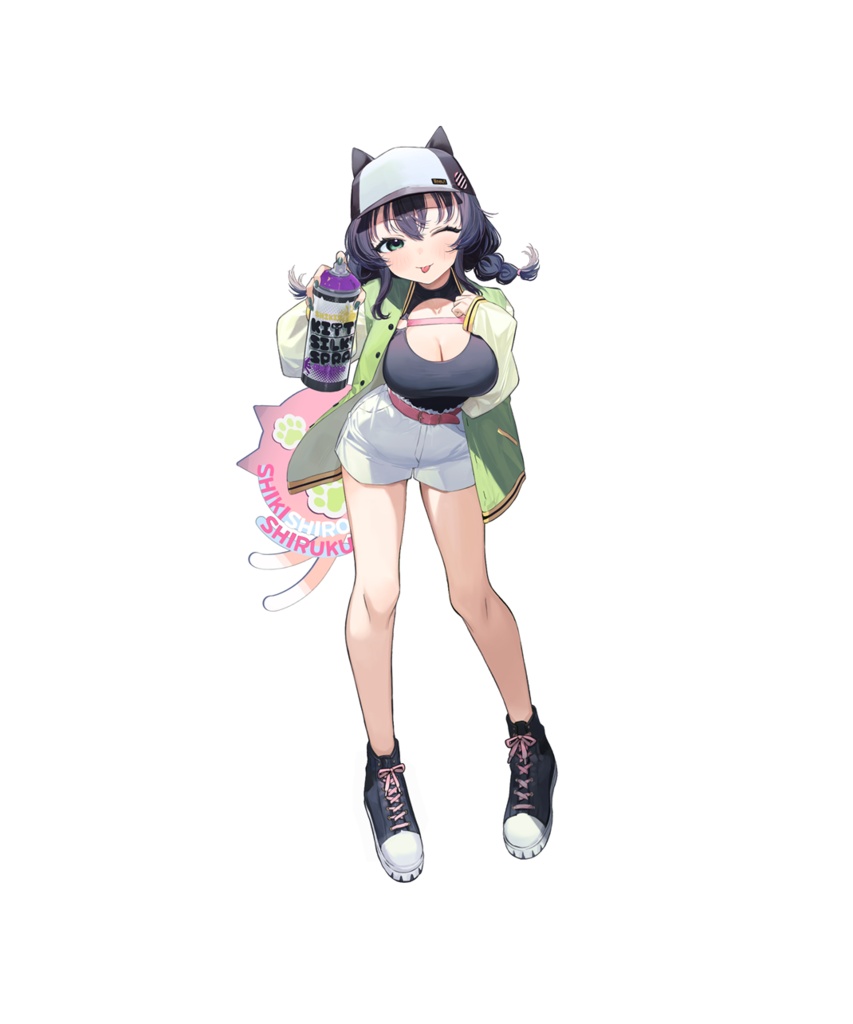 識白シルクアクリルスタンド　ストリートVerA