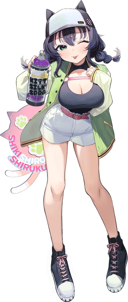 識白シルクアクリルスタンド　ストリートVerA
