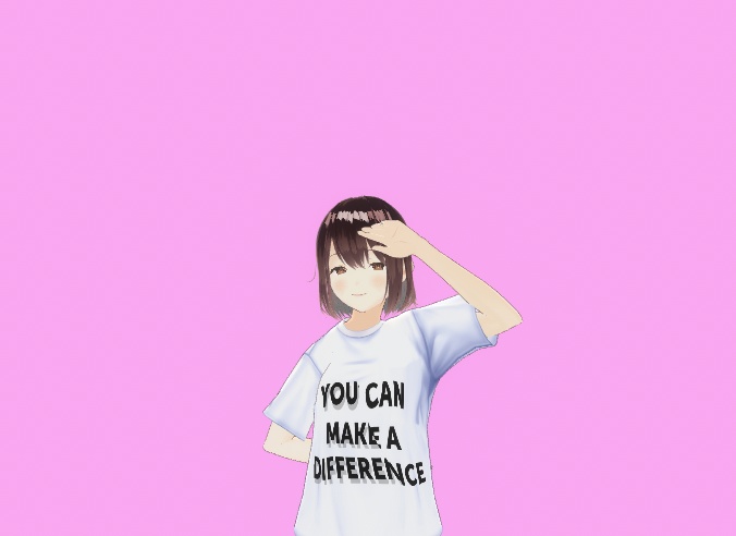 Vroid Shirt 'You can make a difference'