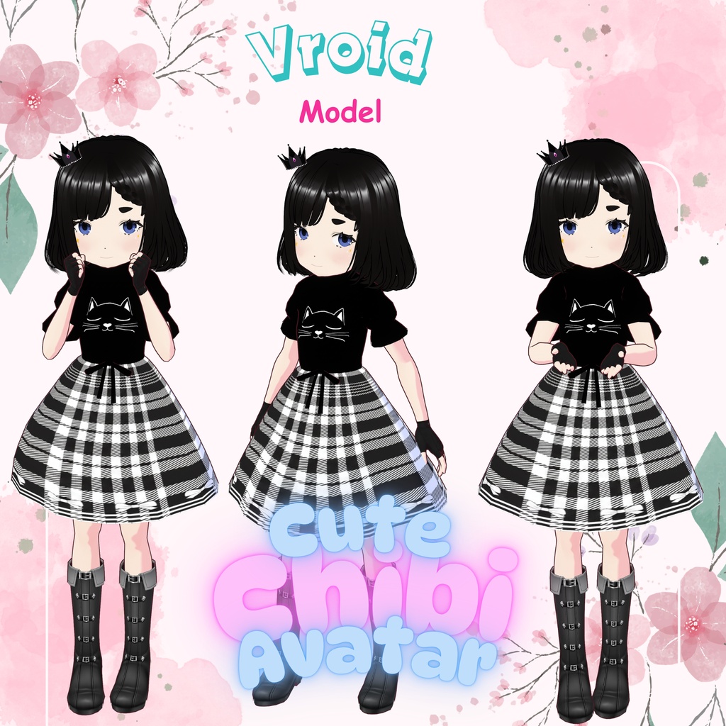 Vroid Model - Chibi Cute Avatar - Vroid モデル - かわいい ちび