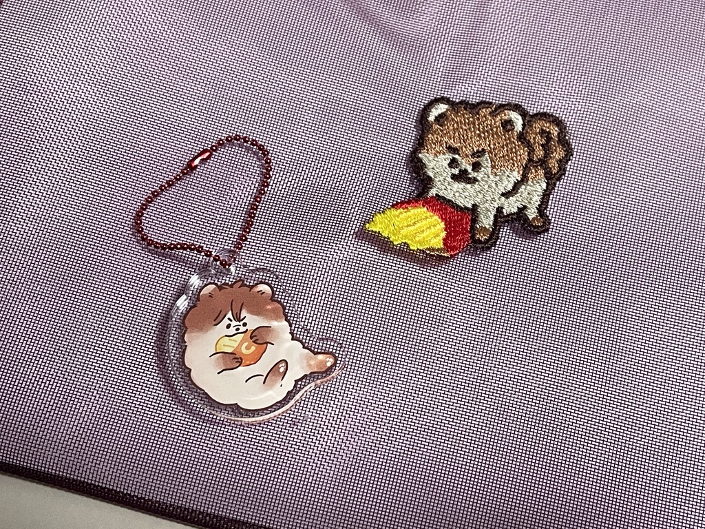 【ぽめグッズ】刺繍ポーチ/アクキー