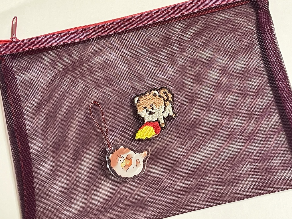 【ぽめグッズ】刺繍ポーチ／アクキー
