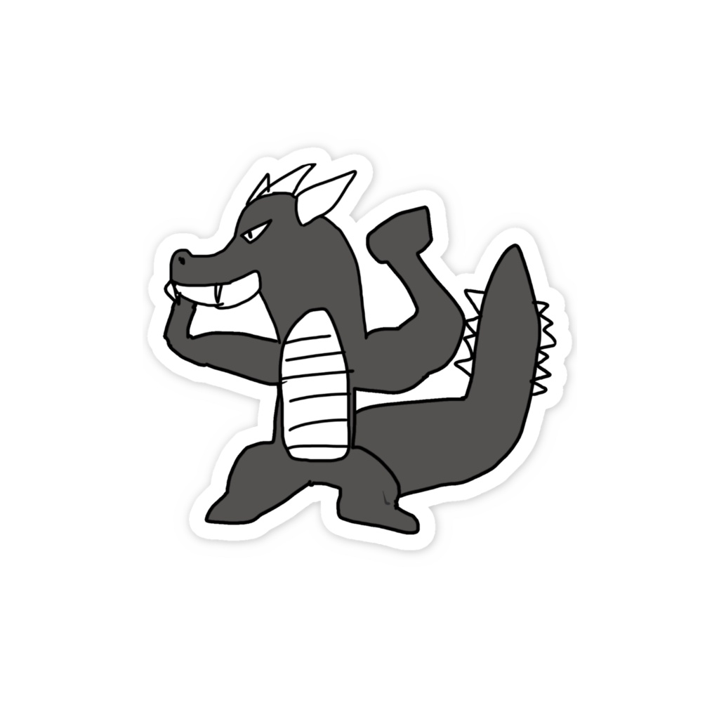 【スマホステッカー】ムッキーチェン【オリジナルキャラクター】