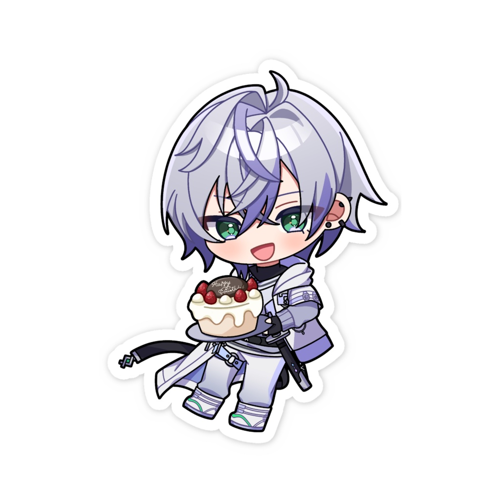 【スマホステッカー】白内ヨウ-ミニキャラ- ※通常ケーキ有【Birthday goods】