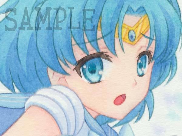 同人手描きイラスト 美少女戦士セーラームーン セーラーマーキュリー 水野亜美a プリントアウト Mini And Booth