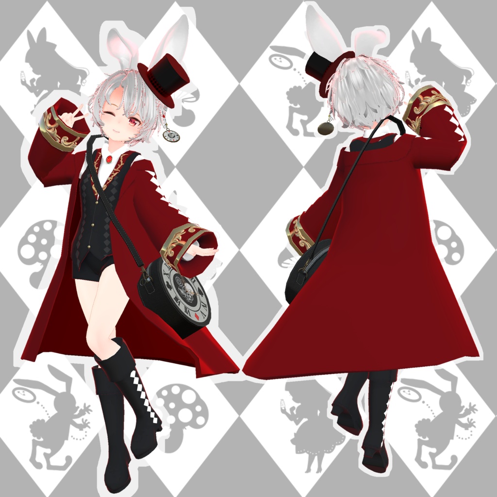 【スキニング済衣装】Alice_rabbit