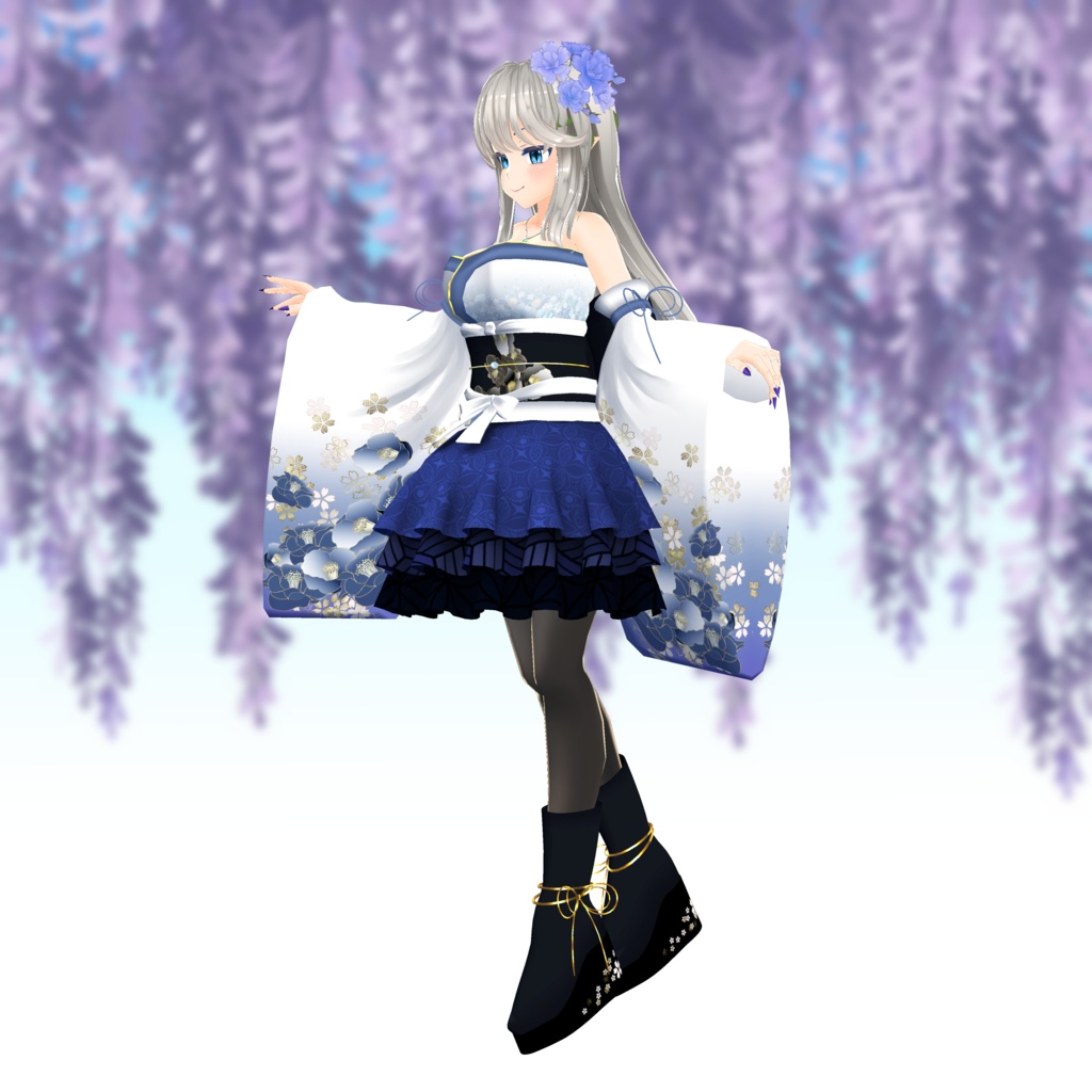 【スキニング済衣装】着物