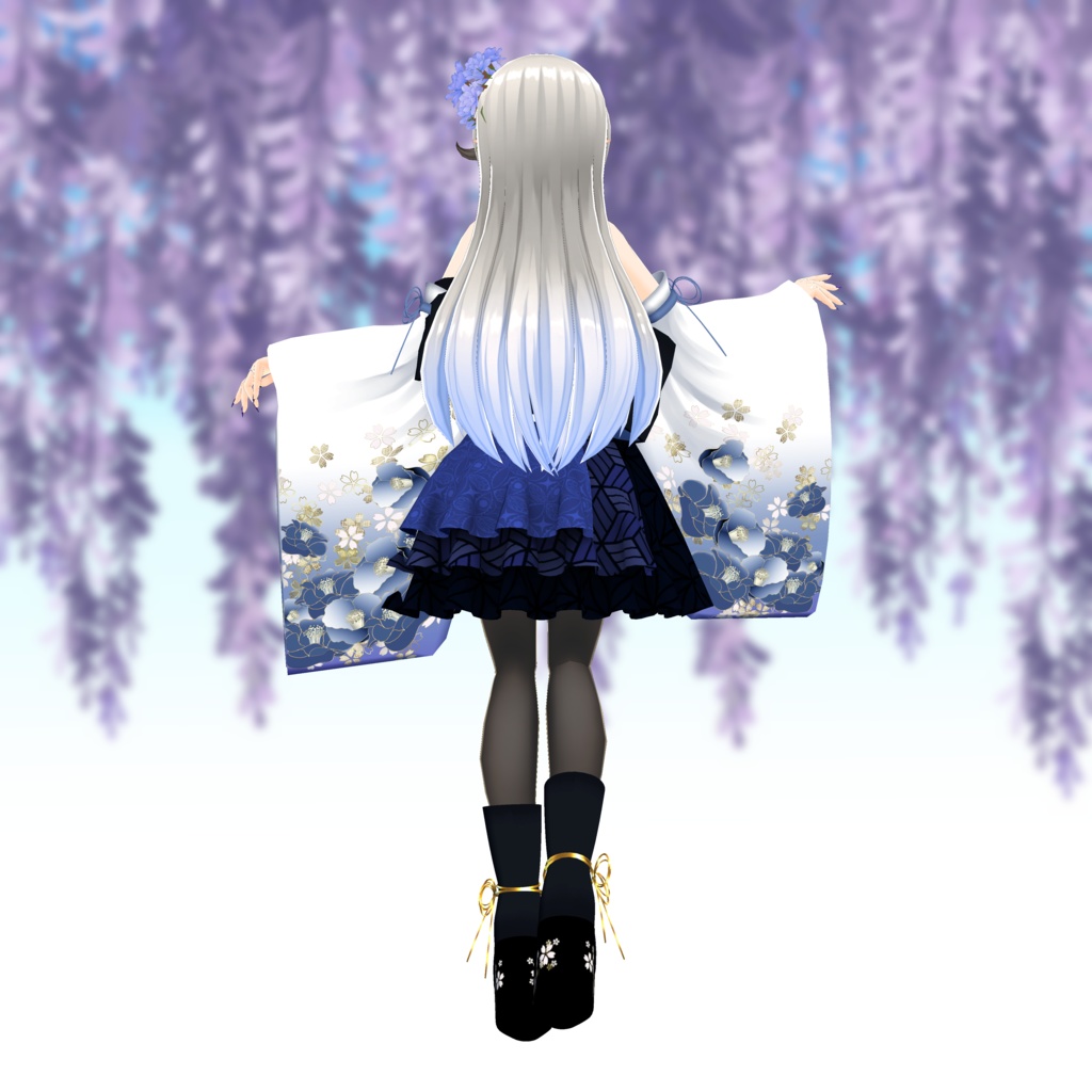 【スキニング済衣装】着物