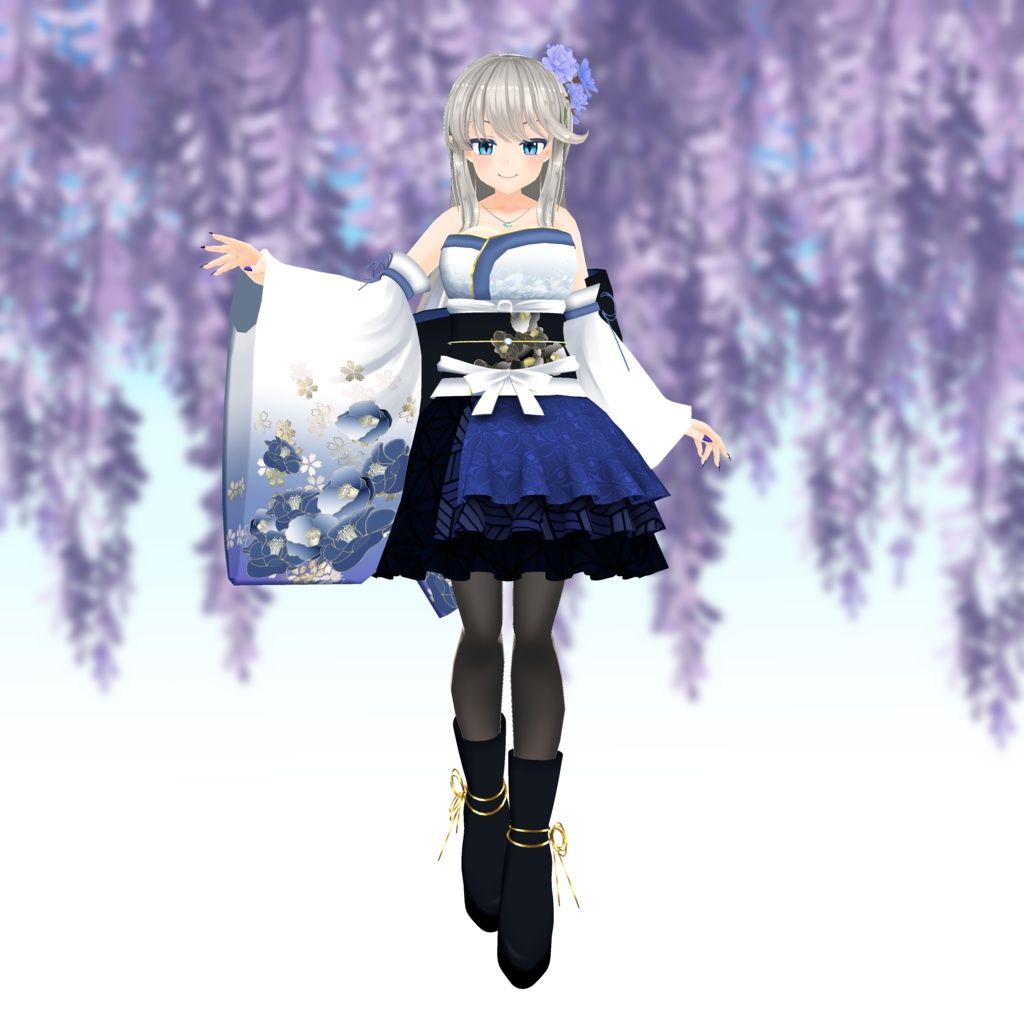 【スキニング済衣装】着物