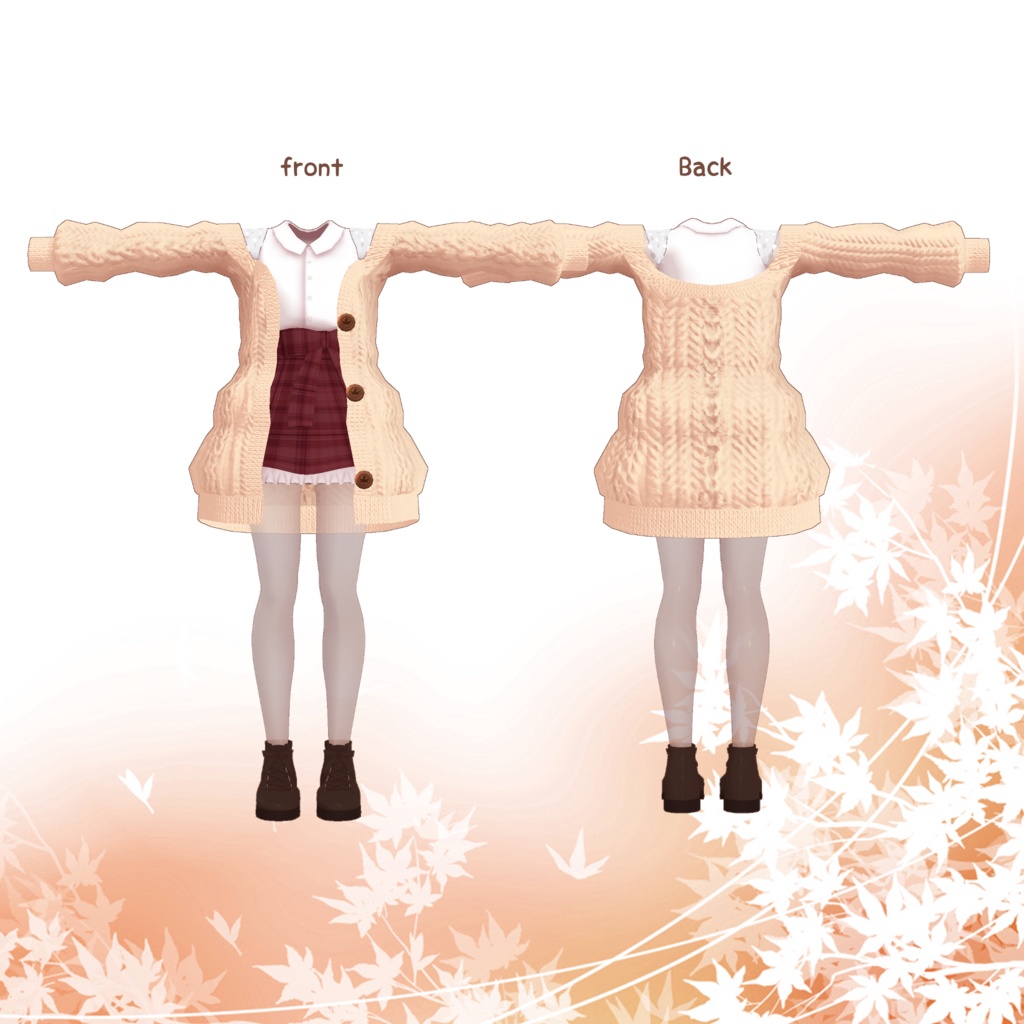 【スキニング済衣装】autumnfashion