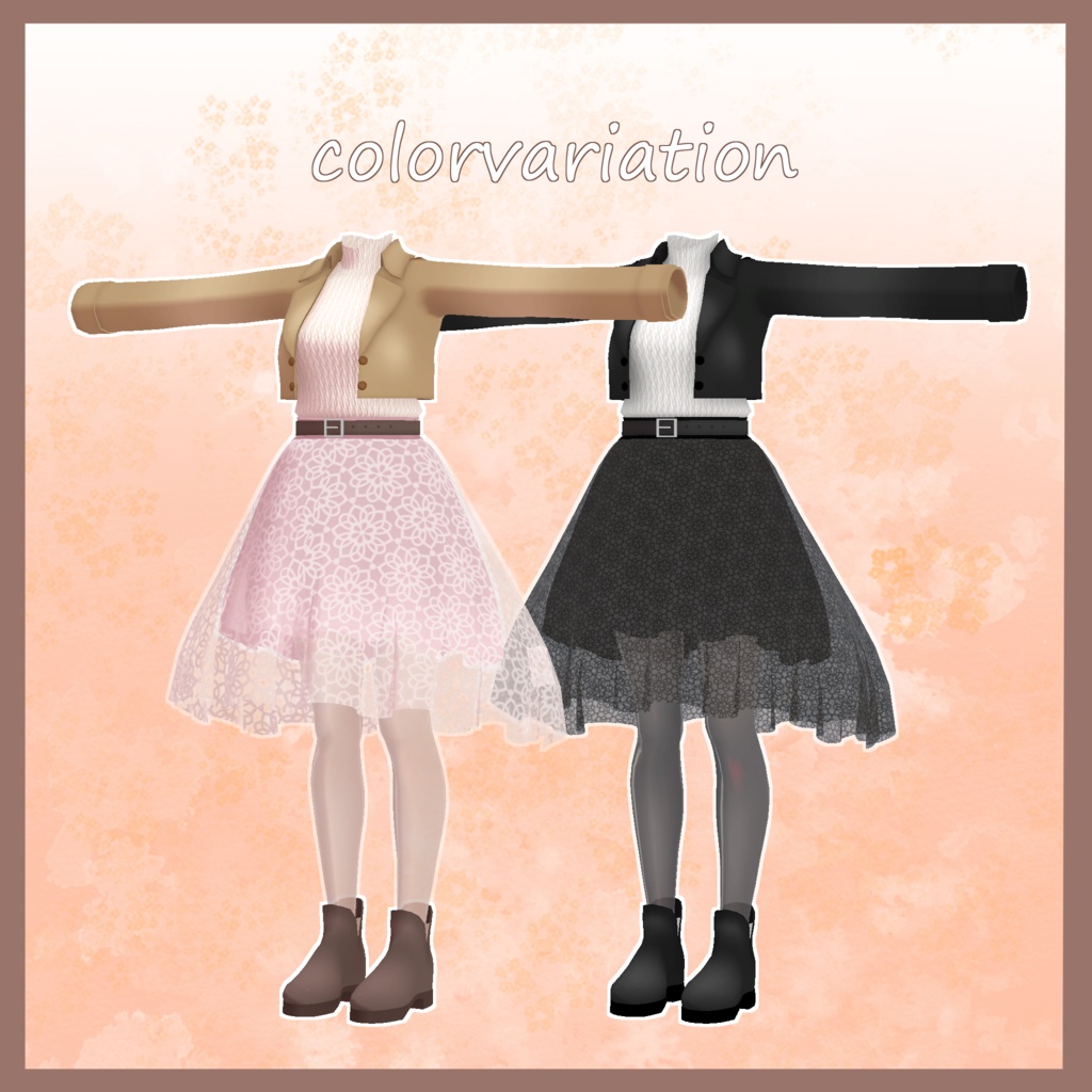 【スキニング済衣装】autumnfashion2