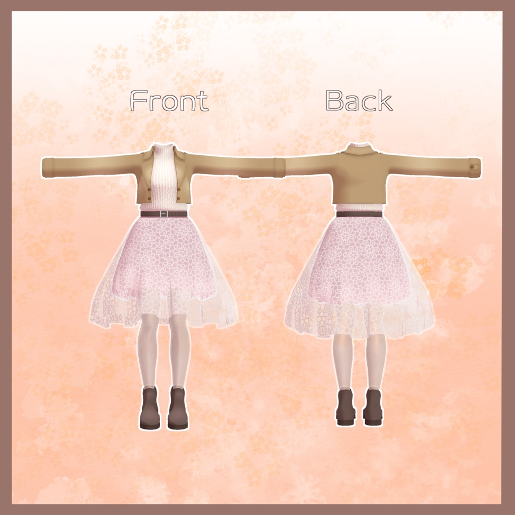 【スキニング済衣装】autumnfashion2