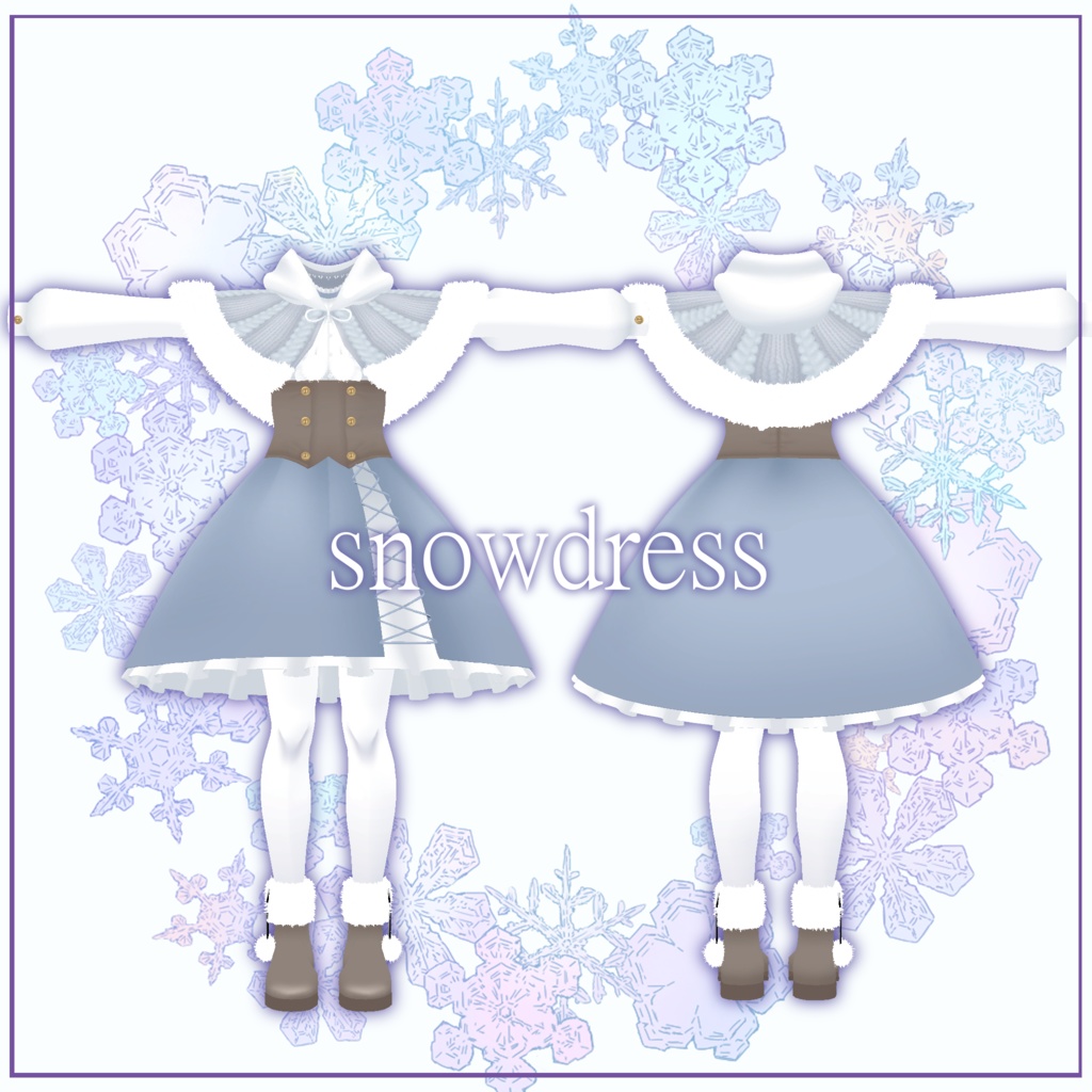 【スキニング済衣装】snowdress