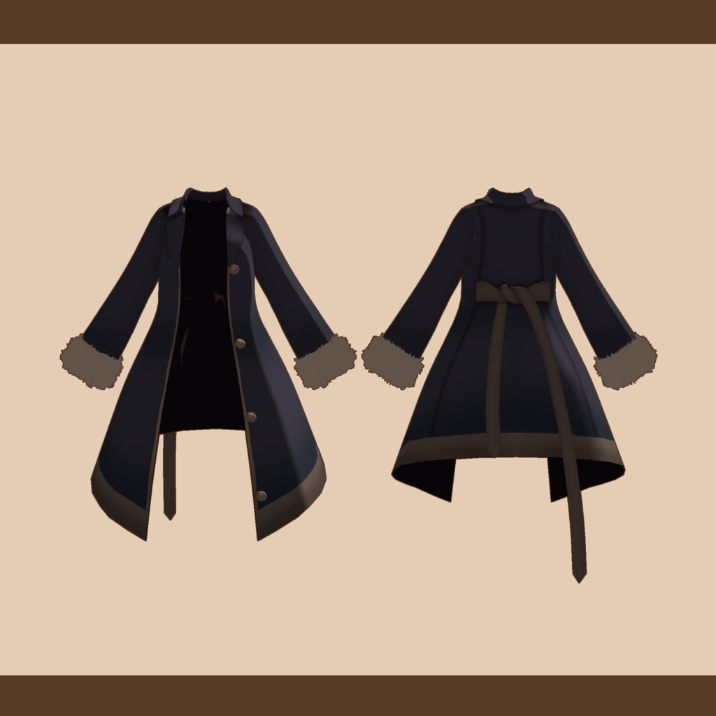 【スキニング済衣装】wintercoat