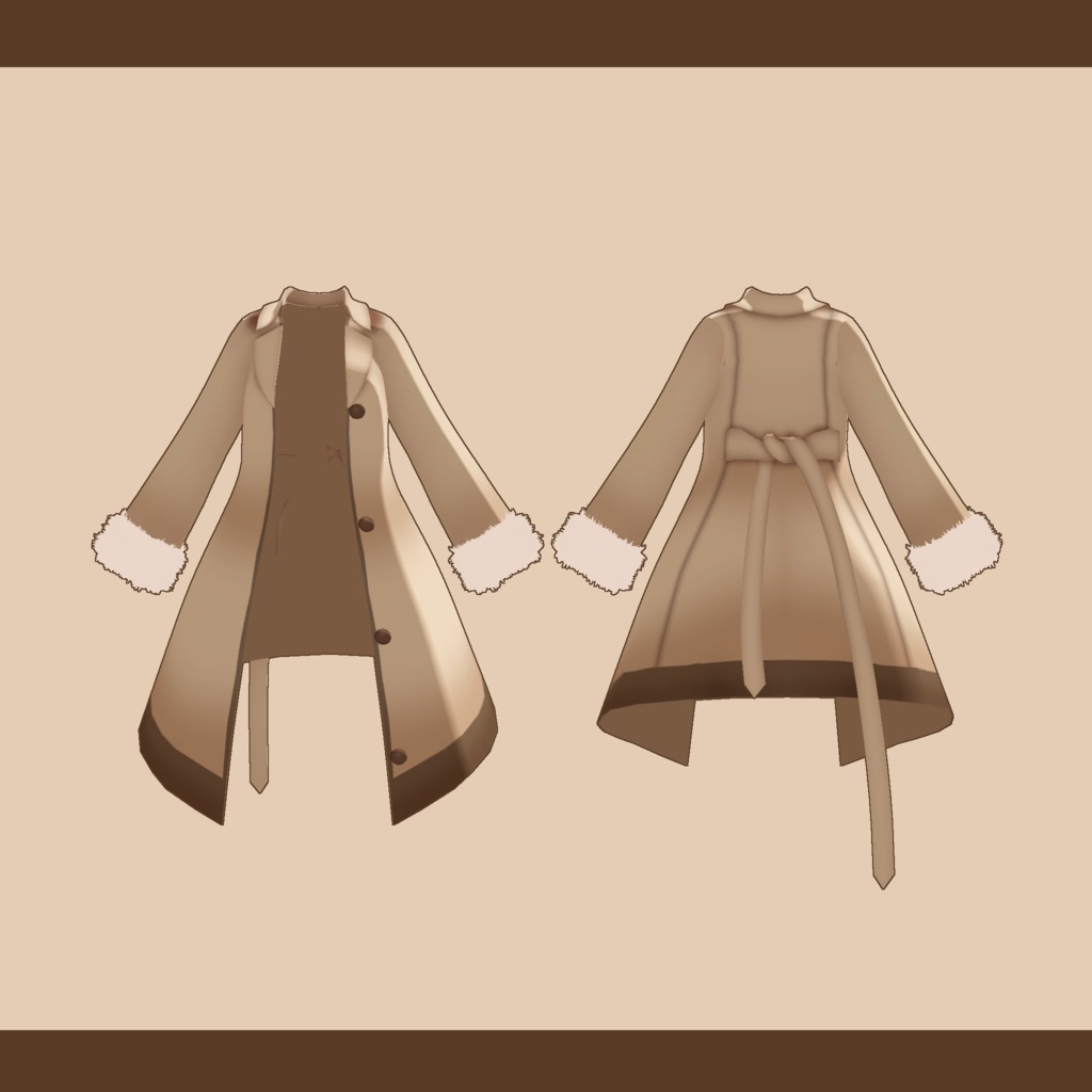 【スキニング済衣装】wintercoat