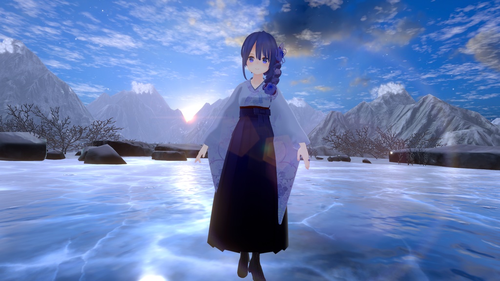 【スキニング済衣装】袴セット