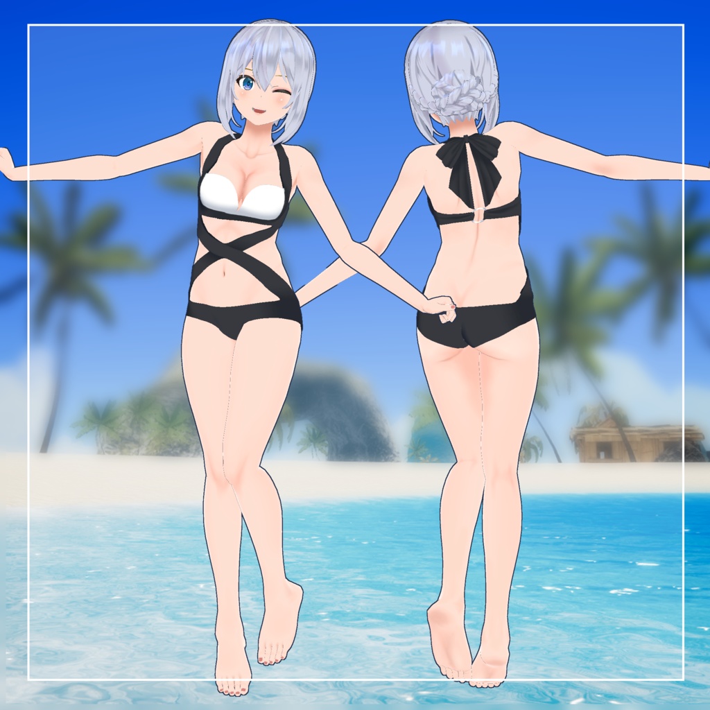 【スキニング済衣装】クロスビキニ